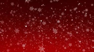 4K kar tanecikleri, kışın düşen Noel karları. arka plan mutlu noeller, tatil, yeni yıl, kar tanesi, şenlik. Kar tanelerini kutlayın. Işıldayan, parıldayan, ışıldayan bokeh.