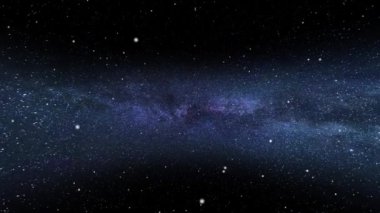 Yıldız alanı doğum ve ölüm yıldız bölgesine uzay uçuşu. 4K 3D evrendeki uzay galaksisinde uçar. Soyut bilim kurgu uzayı, galaksiler, uzayda nebula, yıldızlar. Bilim kurgu yıldızları. yıldızlar, bulutsular ve galaksiler