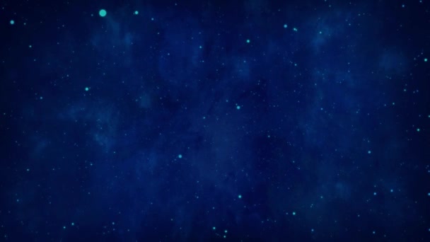 Vol Dans Espace Avec Champ Stellaire Galaxie Nébuleuses Voyageant Rapidement — Video