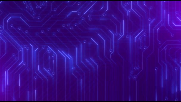 Placa Circuito Chip Tecnologia Inteligência Artificial Cpu Ativa Futurista Visualizando — Vídeo de Stock