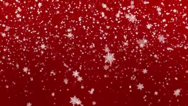 Відео Фону Вітальна Листівка Різдвом Блискучі Блискучі Частинки Плутають Світло — стокове відео