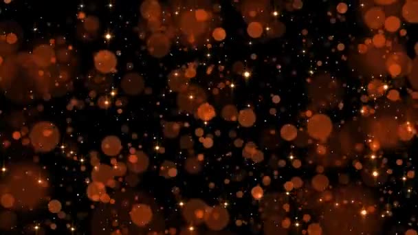 Resumen Futurista Bokeh Polvo Partículas Volando Partículas Parpadeantes Como Bokeh — Vídeos de Stock