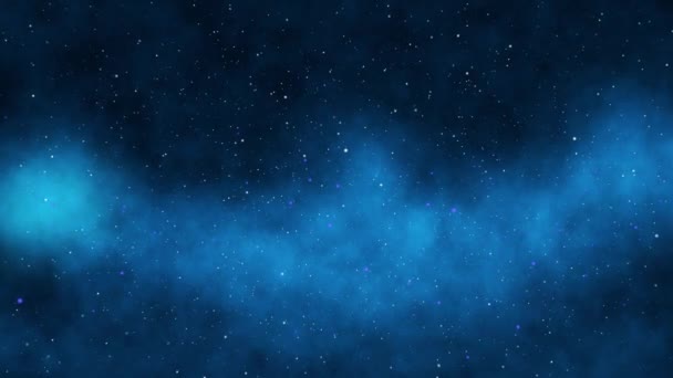 Universo Planetas Nebulosos Fundo Nuvem Movendo Através Campos Estelares Espaço — Vídeo de Stock