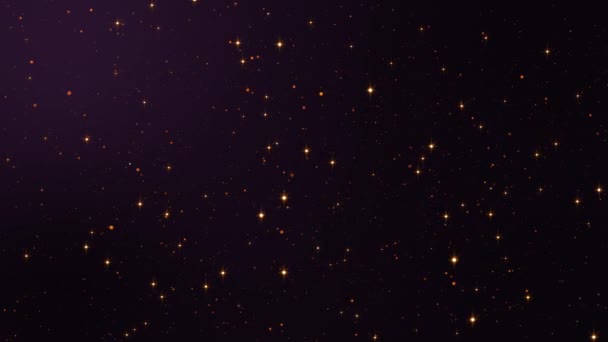 Abstrakt Lysande Glitter Partiklar Stjärnor Damm Animation New Motion Scen — Stockvideo