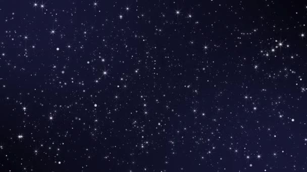 Streszczenie Błyszczące Cząsteczki Błyszczące Gwiazdy Pył Animacja Nowy Motion Etapie — Wideo stockowe