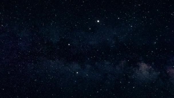 Vesmír Pozadí Mlhoviny Planet Pohybující Hvězdnými Poli Vesmíru Mléčná Dráha — Stock video