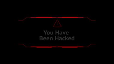 Uyarı Hatası Dijital Sistem Güvenliği Alarm Hatası İletisi. , Hacking Alert, Cyber Crime Attack Bilgisayar Hatası İletisi. Veri hırsızlığı, dolandırıcılık, sahtekarlık. Sistem uyarısı, hack denemesi