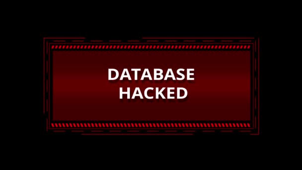 Pantalla Alerta Error Piratería Informática Robo Datos Estafa Phishing Advertencia — Vídeo de stock
