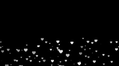 Sevgililer Günü Pembe Kırmızı Animasyon Kalpleri Aşkı Kutluyor. Bokeh şenliği, ışıltı, Noel için kalpler Kış Düğün Yıl dönümü. Anneler günü, evlilik, davetiye. Arka plan Kalbi