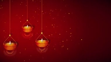Diwali festivali arka planında yanan gaz lambaları diya, mumlar çiçekli rangoli. Mutlu Deepavali kartları. Dekoratif ışıklar havai fişek kutlaması. Dilekler, Olaylar, Mesaj, Tatil. Konfeti, Işık Festivali.