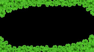 Aziz Patrick Günü Yaprak Yeşil Arkaplan Tasarımı. İrlanda Bira Festivali Bayram İllüstrasyonunu Kutlama Kartı için Shamrock Parti Davetiyesi. parti konseri Davetiyesi Tasarım, Şanslı başarı.,