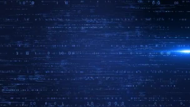 Teknik Tunnel Digitala Linjer Big Data Informationsflöde Futuristiska Matris Crypto — Stockvideo