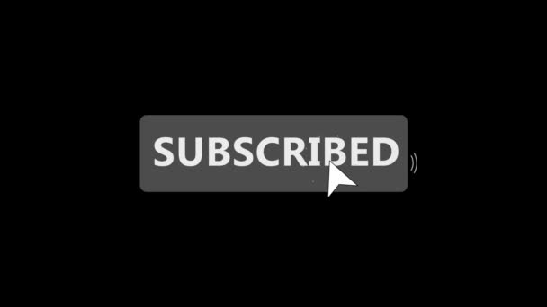 Subscribe Tombol Hijau Layar Editorial Footage Animation Subscribe Likes Notification — Stok Video