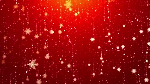 Святкуйте Різдвяну Листівку Запрошення Сніжинки Зимовий Фон Падаючі Сніжинки 2024 — стокове відео