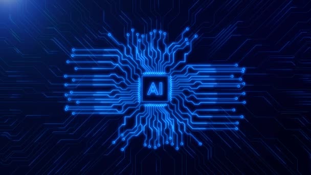 Inteligência Artificial Análise Grande Fluxo Dados Mineração Dados Futuros Aprendizagem — Vídeo de Stock
