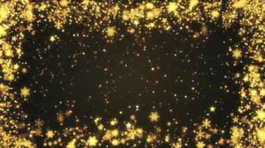 Yılbaşı ve Noel süsleri, festivalsel çerçeve konfeti kar tanelerinin arka planında köknar dalları, kar taneleri. 2024, 2025 Yeni Yıl, Mutlu Noeller, Tatil, Kış, Yeni Yıl, Kar Tanesi, Kar, Şenlik.