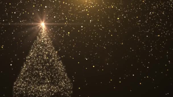 Nouvel Noël Ornements Cadre Festif Confettis Flocons Neige Fond Avec — Video