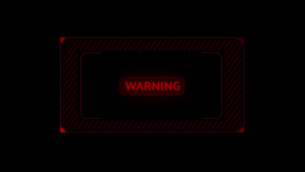 Экран Предупреждения Ошибках Взлом Компьютера Кража Данных Афера Фишинг Предупреждение — стоковое видео
