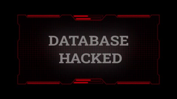 Сообщение Ошибке Опасность Цифровой Системы Оповещения Ошибке Hacking Alert Cyber — стоковое видео