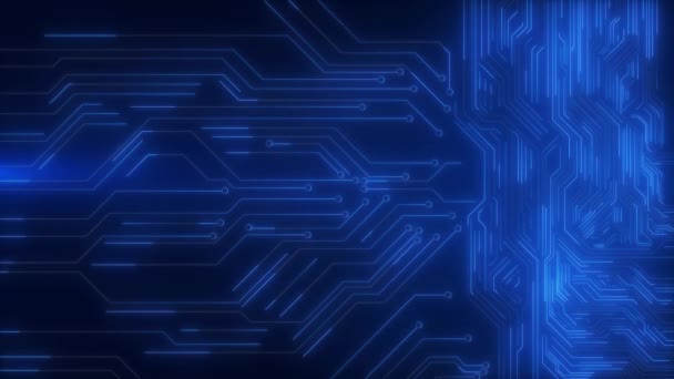 Artificiell Intelligens Kretskort Elektroniskt Kretskort Cyberpunk Cyberrymden Innovativ Teknik Maskininlärning — Stockvideo