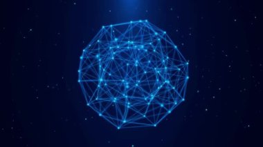 Gelecekçi Soyut Ağ Büyüyen Gezegen. Modern İş Teknolojisi Konsepti. Yapay zeka kullanarak bulut hesaplama. İnternet büyük veri 5G bağlantısı. Siber güvenlik dijital veri arkaplanı