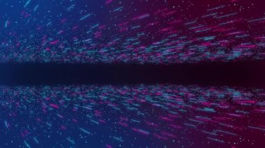 Büyük veri. Gelecekçi siber akım mavi arka plan. Siber teknoloji geçmişi. 3 boyutlu dalga. Yapay zeka, sanal sanal sanal sanal uzay. Kripto Para Birimi Meta Evren Kavramı. nesnelerin interneti