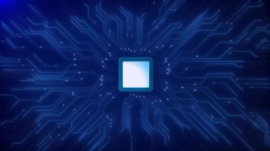 4K 3D yapay zeka yapay zeka devre kartı. Elektronik bilgisayar donanım teknolojisi. Anakart dijital çip. Teknoloji bilimi geçmişi. İşlemci. Siber punk siber uzayı. Yenilikçi Makine Öğrenmesi