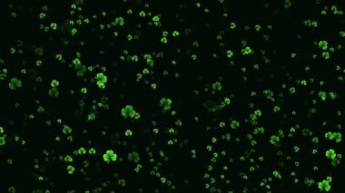 Aziz Patrick Günü Yaprak Yeşil Arkaplan Tasarımı. İrlanda Bira Festivali Bayram İllüstrasyonunu Kutlama Kartı için Shamrock Parti Davetiyesi. parti konseri Davetiyesi Tasarım, Şanslı başarı.,