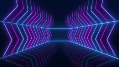 Güzel neon parçacıkları ışıltılı ışıldıyor. Muhteşem hareket arkaplanı. Neon parçacık ışığı yükseliyor, altın lüks parçacık şeridi arka plan. Oscar ödül töreni gala gösterisi. 2024, 2025