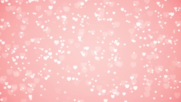 Valentinstag Und Liebe Animation Happy Valentines Day Hintergrund Herz Jahrestag — Stockvideo