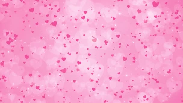 Valentinstag Pink Red Animation Hearts Gruß Liebe Herzen Fest Des — Stockvideo