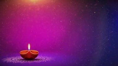 Diwali Tatili 'nde 4K Diwali Arkaplan Yanan Çiçekli Para, Hindu Işık Festivali, Mutlu Deepavali Diwali kutlamaları. Dilekler, Olaylar, Mesaj, Tatil. Yağ lambaları, dekoratif ışıklar havai fişekler.