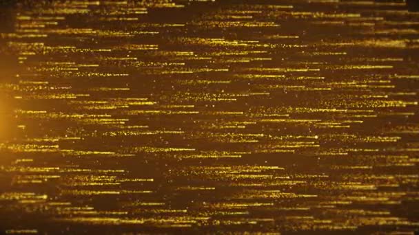 Abstract Star Rain Χρυσή Σκόνη Αφρώδη Πολυτέλεια Αυξάνοντας Νέο Φόντο — Αρχείο Βίντεο