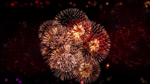 Joyeuse Fête Diwali Feu Artifice Éclatant Craquelins Feu Artifice Coloré — Video