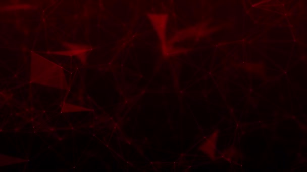 抽象的なサイバーテクノロジー未来ノード アニメーションプレキサス粒子 コネクションライン ドット ビジネスコーポレートプレゼンテーション スライドショー インターネットゲーム プレキサスネットワーク仮想空間 — ストック動画