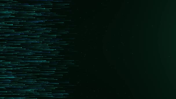 Virtuellt Nätverk Artificiell Intelligens Futuristisk Teknik Digitalt Cyberutrymme Optisk Fiber — Stockvideo