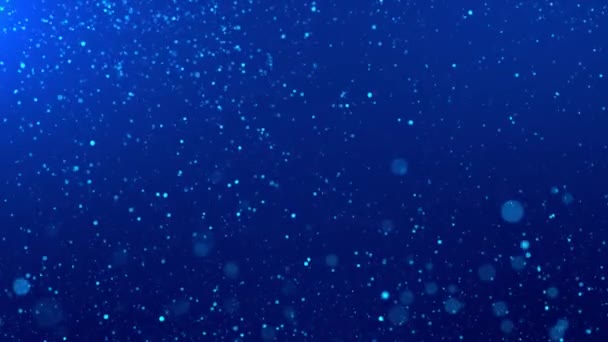 Schöne Blaue Luxustechnologie Linie Funkelnden Teilchen Schicht Glitzernden Licht Flare — Stockvideo