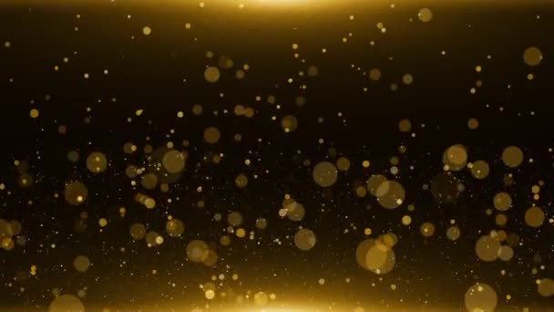 Golden Night Falling Curtain Royal Glitter Light Awards Graphics Bakgrundslinjer — Stockvideo