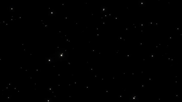 Partículas Doradas Fondo Brillante Suelo Partículas Estrellas Polvo Fondo Espacial — Vídeo de stock