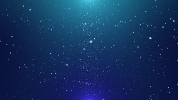 Lyxiga Bokeh Partiklar Stjärnorna Skimrar Luft Stoftpartiklar Flyger Stjärnor Bakgrund — Stockvideo