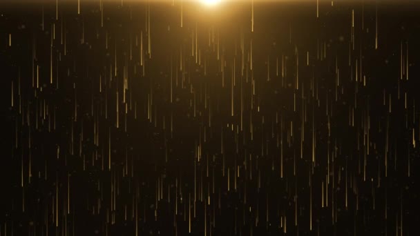 Золоті Сценічні Прожектори Королівські Нагороди Графічний Фон Світло Елегантне Сяйво — стокове відео