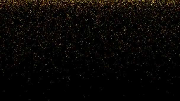 Partículas Bokeh Luxo Estrelas Brilhar Partículas Poeira Voam Estrelas Fundo — Vídeo de Stock