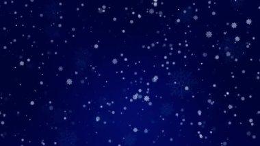 4K 3D Kış Kar Tanesi, kar yağıyor, gümüş parçacıkları parlıyor. Bokeh arkaplanlı parıldayan parçacıklar. Yeni yıl ve Noel 2025, 2024. Parıldayan Parçacıklar Bokeh ile.