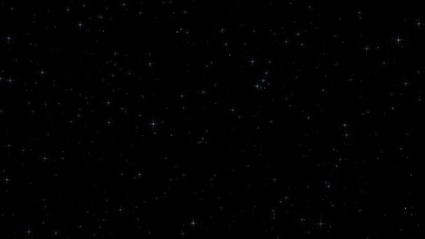 Зоряний Блимаючий Дощовий Пил Сяючий Частинки Абстрактний Фон Сяє Золотистий — стокове відео