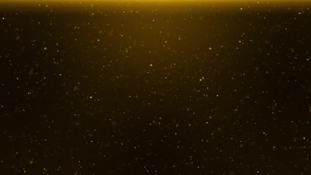 Partículas Brillo Navideño Fondo Polvo Con Estrellas Brillantes Cayendo Resplandor — Vídeo de stock