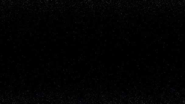 Partikler Glitrende Mørk Bakgrunn Kopier Space Jule Konfetti Luksus Gylne – stockvideo