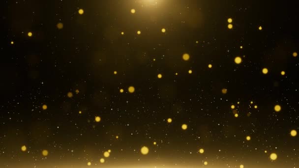 Golden Stage Spotlights Royal Awards Grafische Achtergrond Lichten Elegante Shine — Stockvideo