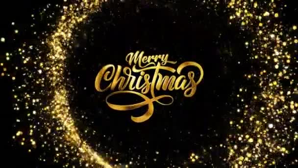 Merry Christmas Happy New Year 2023 Events Celebration Events Background — Stock Video