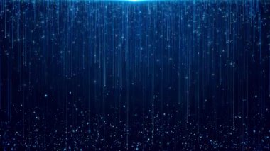 Dijital veri parçacıkları yüksek hız dalga hatları ve bokeh ışıkları taşıyor. Yapay zeka büyük veriler yayıyor. konsept bilim, müzik, modern bilim... gelecekçi teknoloji sunumu.