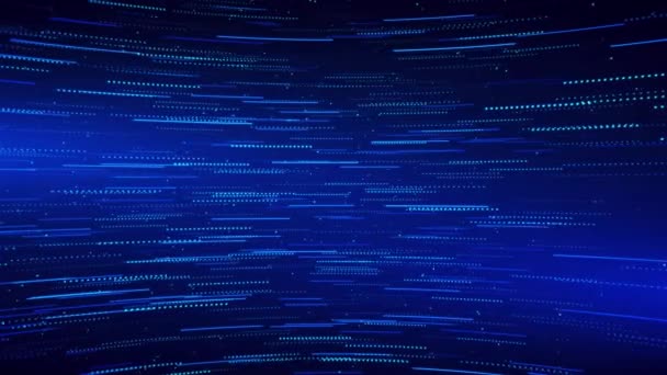 Digital Cyber Tecnologia Onda Fundo Dados Funil Rede Quantum Big — Vídeo de Stock